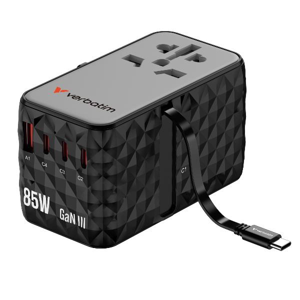 Verbatim UNIVERSAL TRAVEL ADAP.GAN III 85W